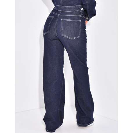 Grobe Jeans mit breitem Schnitt