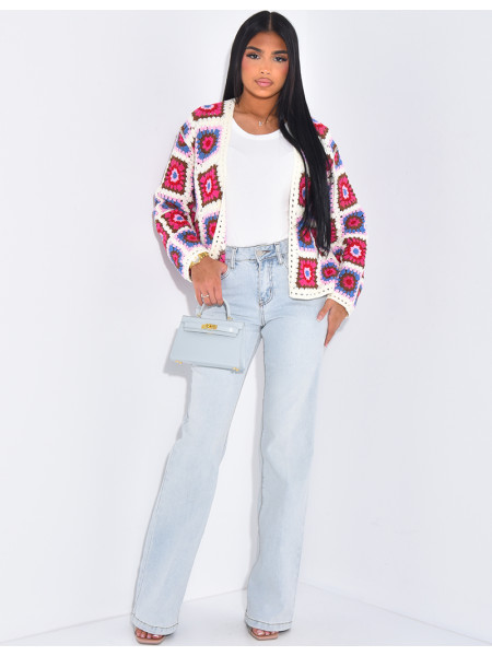 Stretchy flared jeans