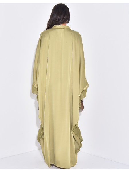 Abaya Schmetterling mit goldenen Bordüren