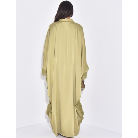 Abaya Schmetterling mit goldenen Bordüren