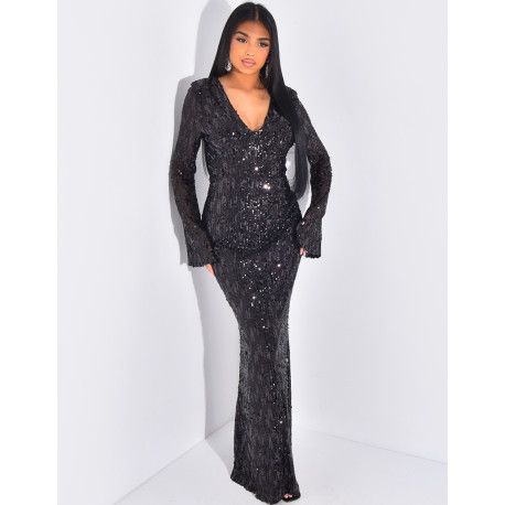 Sequin maxi dress