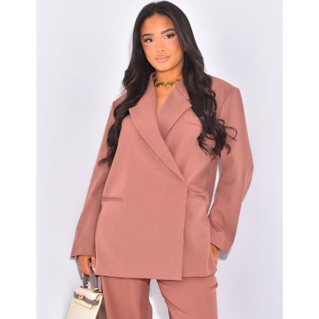 Oversize-Blazer mit Schlitzen