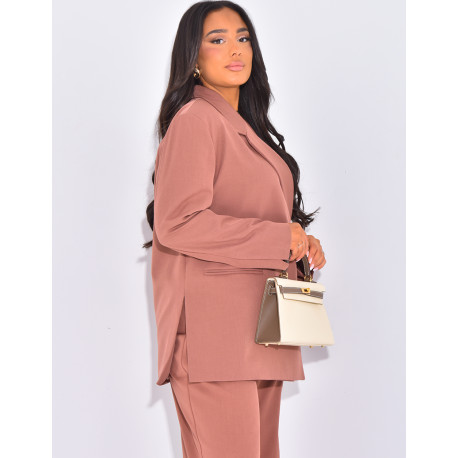 Oversized blazer with slits