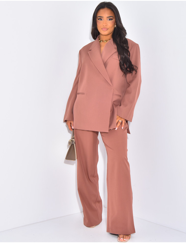 Oversized blazer with slits