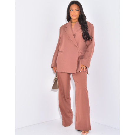 Oversized blazer with slits