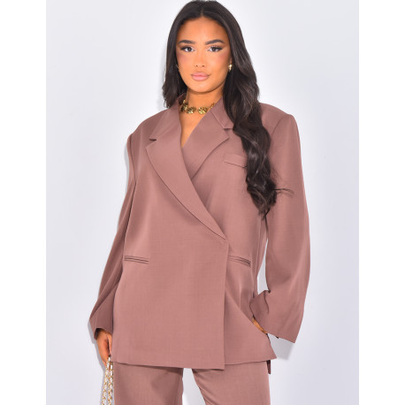 Oversized blazer with slits