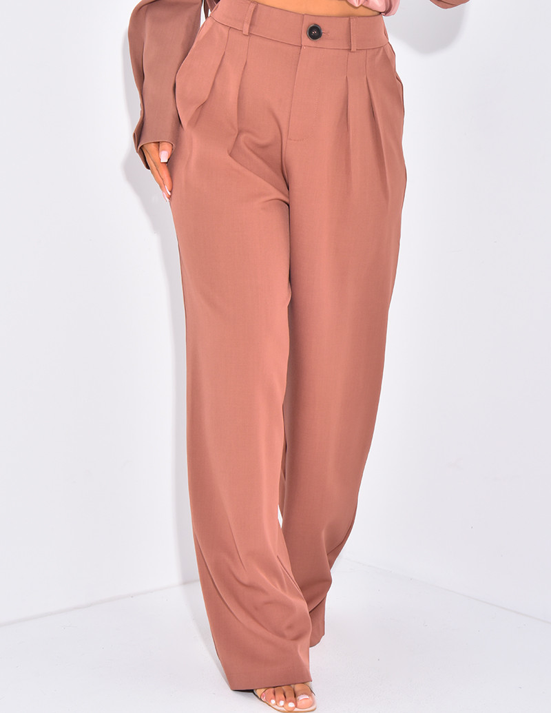 Pantalon de tailleur à...