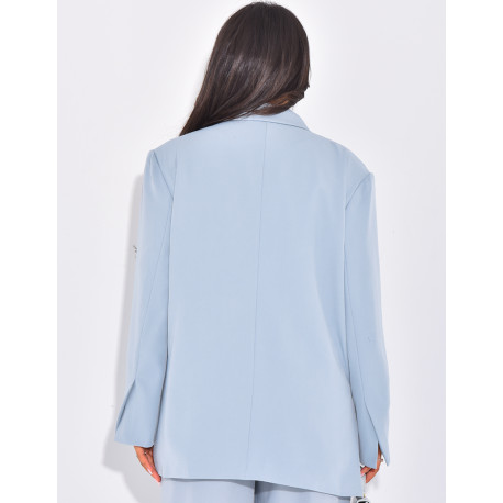 Blazer oversize à fentes