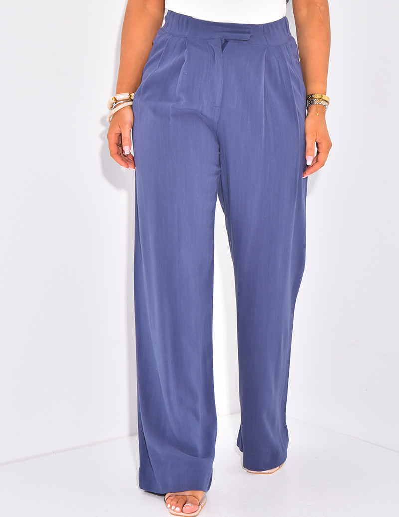 Pantalon coupe droite et...