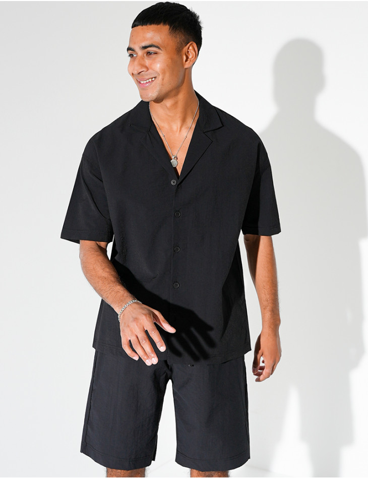 Ensemble short et chemise manches courtes