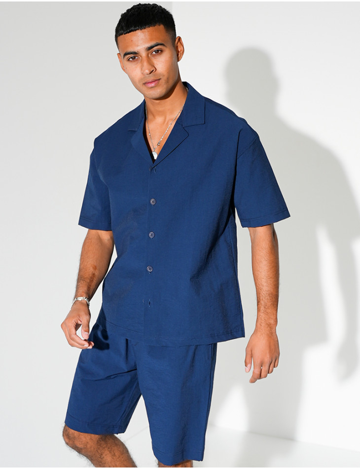 Ensemble short et chemise manches courtes