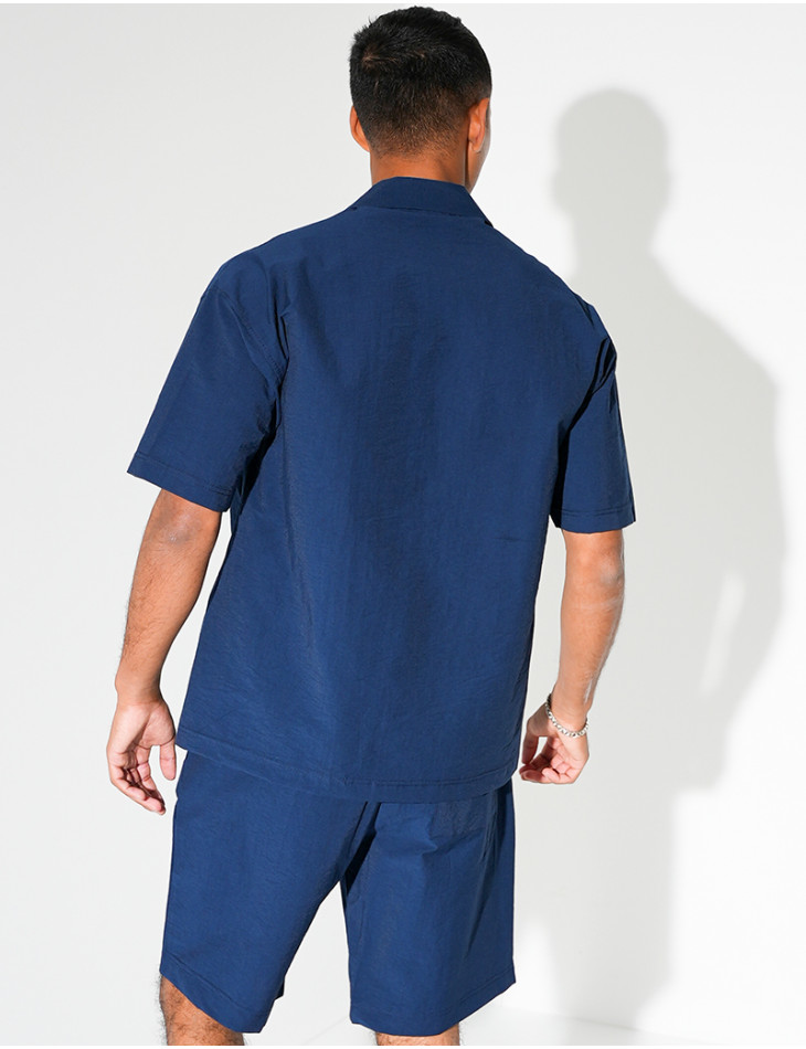 Ensemble short et chemise manches courtes