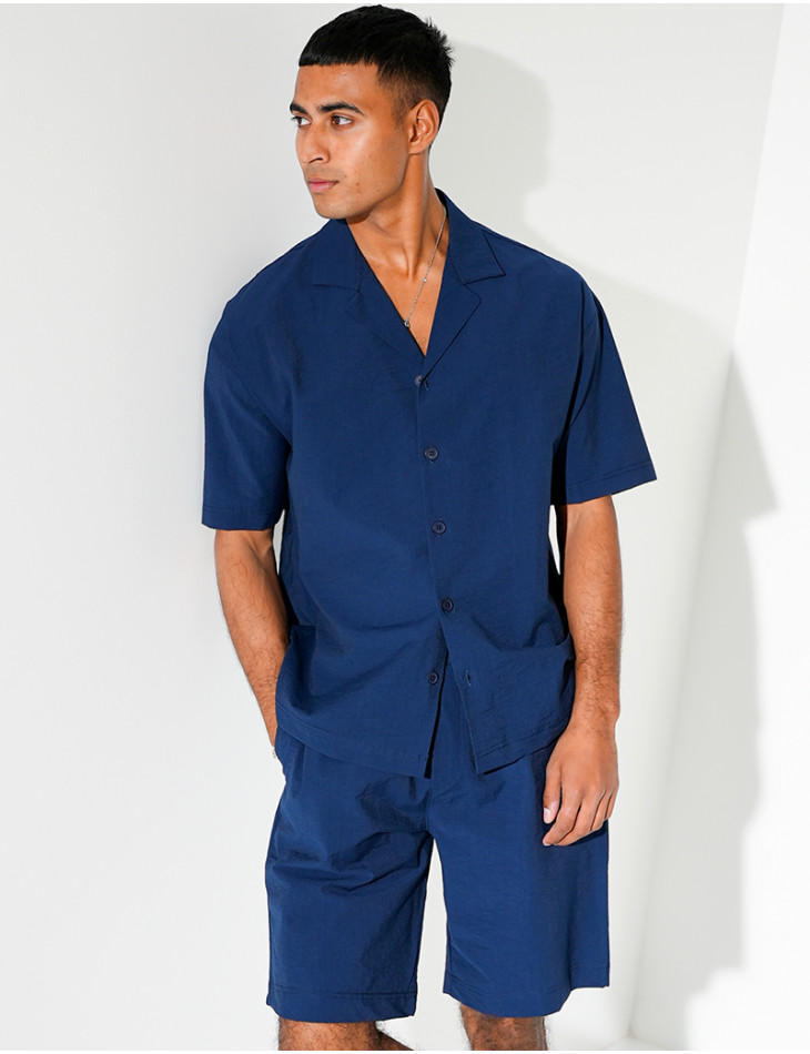 Ensemble short et chemise manches courtes