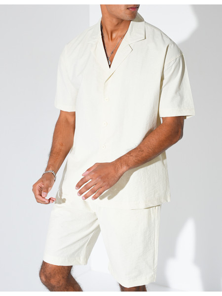 Ensemble short et chemise manches courtes