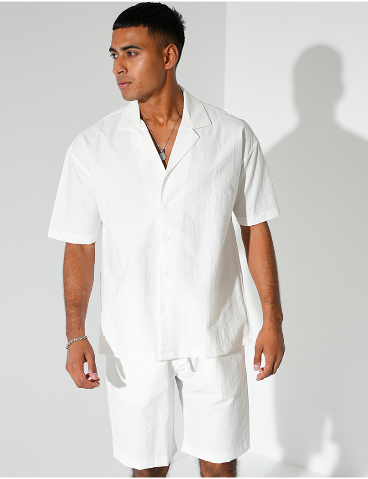 Ensemble short et chemise manches courtes