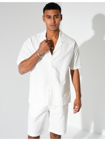 Ensemble short et chemise manches courtes