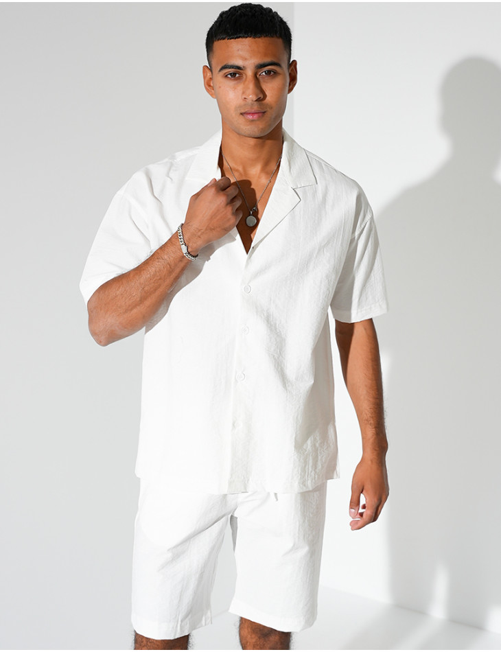 Ensemble short et chemise manches courtes