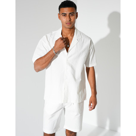 Ensemble short et chemise manches courtes