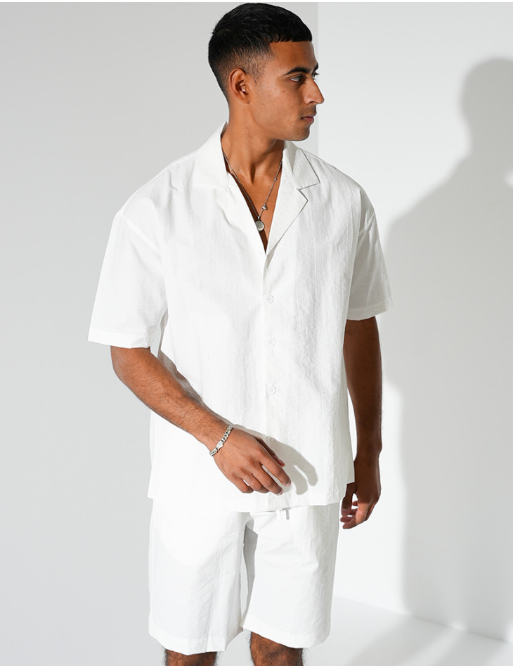 Ensemble short et chemise manches courtes