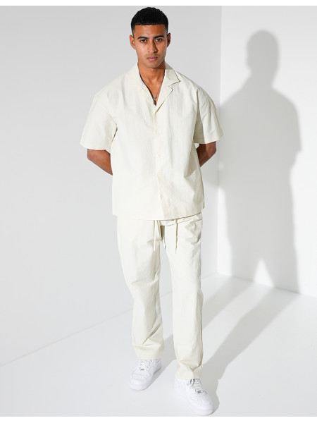 Ensemble pantalon et chemise manches courtes