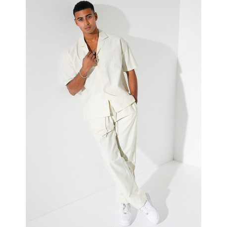 Ensemble pantalon et chemise manches courtes