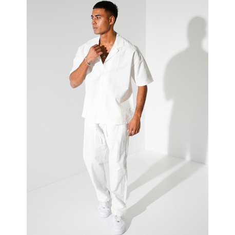 Ensemble pantalon et chemise manches courtes