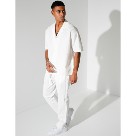 Ensemble pantalon et chemise manches courtes