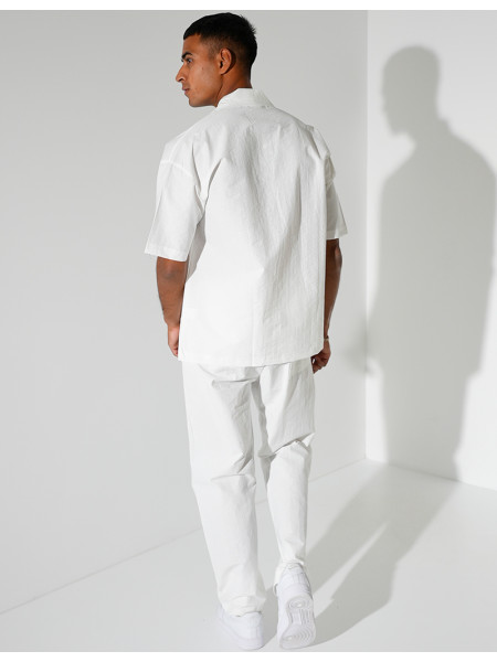 Ensemble pantalon et chemise manches courtes