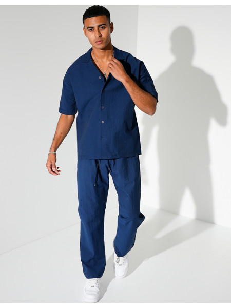 Ensemble pantalon et chemise manches courtes