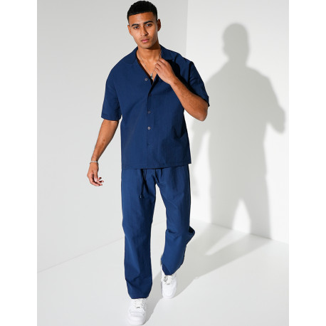 Ensemble pantalon et chemise manches courtes