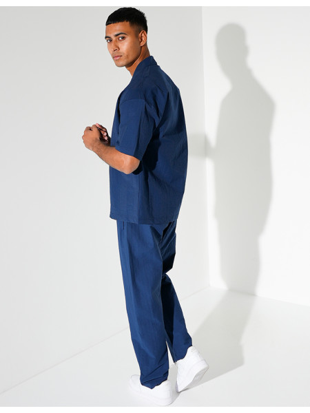 Ensemble pantalon et chemise manches courtes