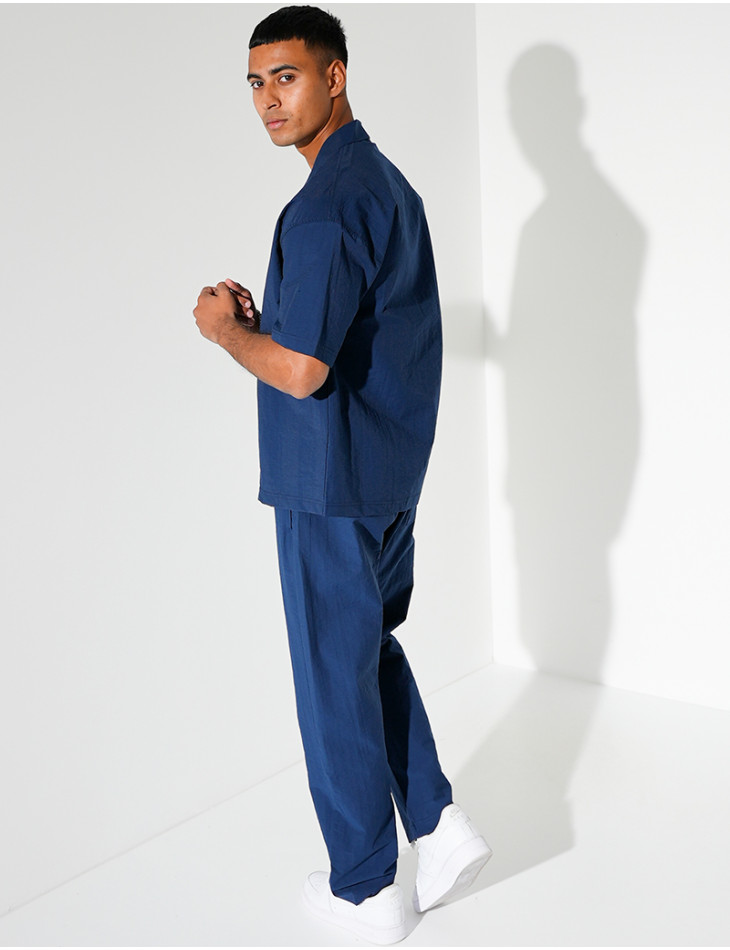 Ensemble pantalon et chemise manches courtes