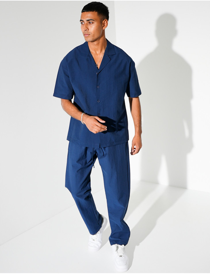 Ensemble pantalon et chemise manches courtes