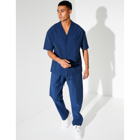 Ensemble pantalon et chemise manches courtes