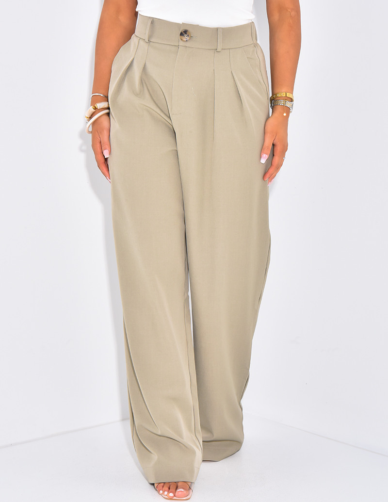 Pantalon de tailleur à...