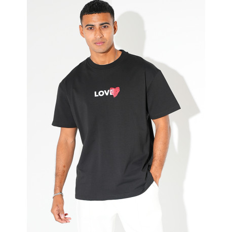 T-shirt "Love" avec coeur