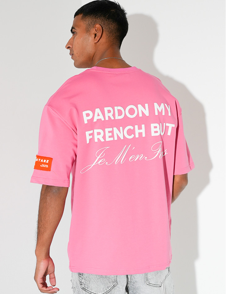 T-shirt "Pardon my french but"