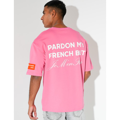 T-shirt "Pardon my french but"