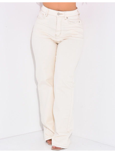 Jeans coupe droite stretchy