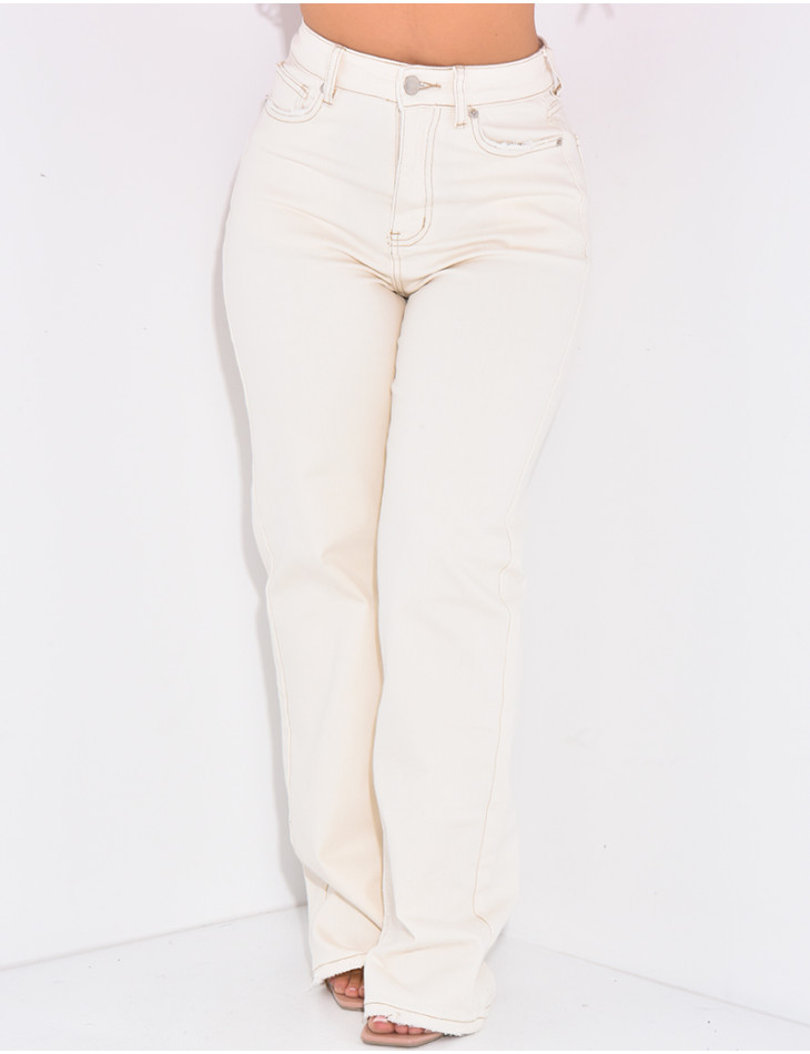 Jeans coupe droite stretchy