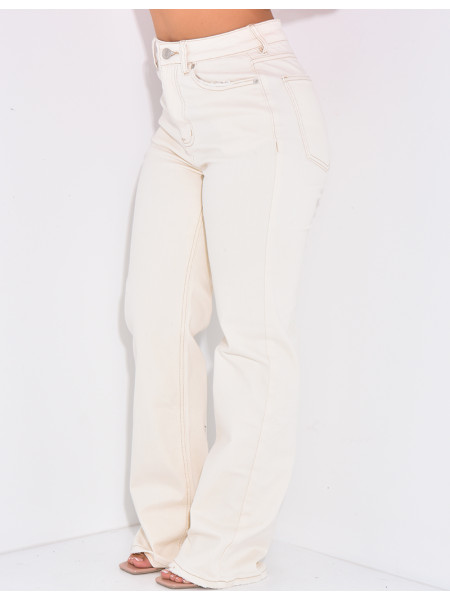 Jeans coupe droite stretchy