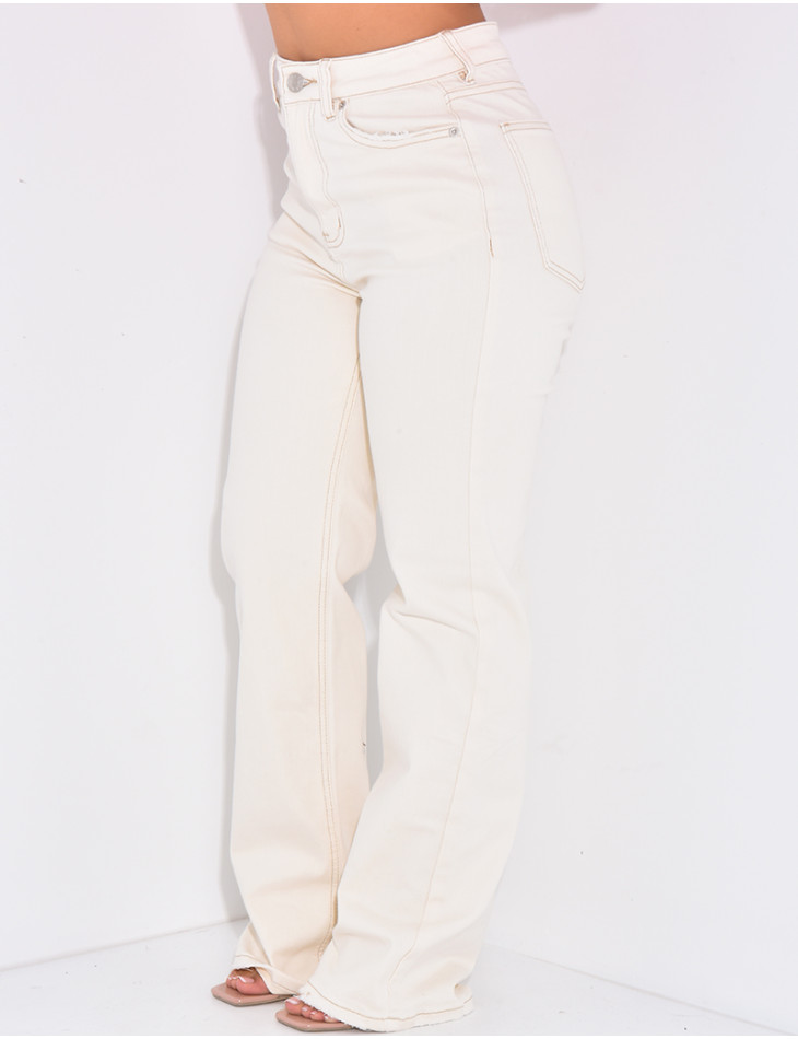 Jeans coupe droite stretchy