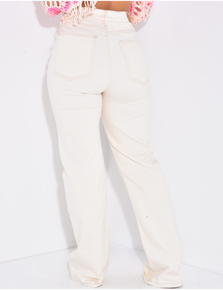 Jeans coupe droite stretchy