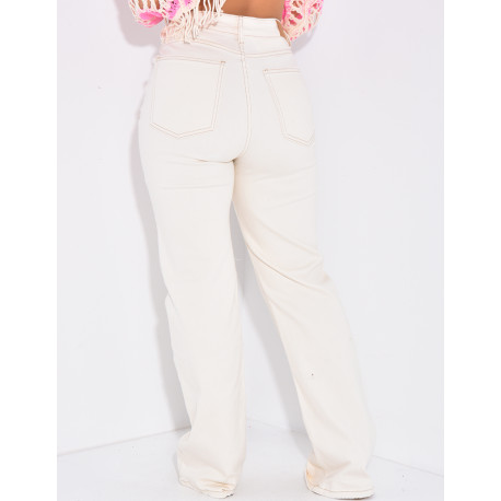 Jeans coupe droite stretchy