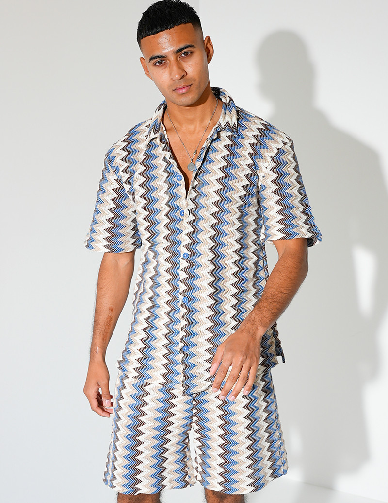 Ensemble short et chemise à...