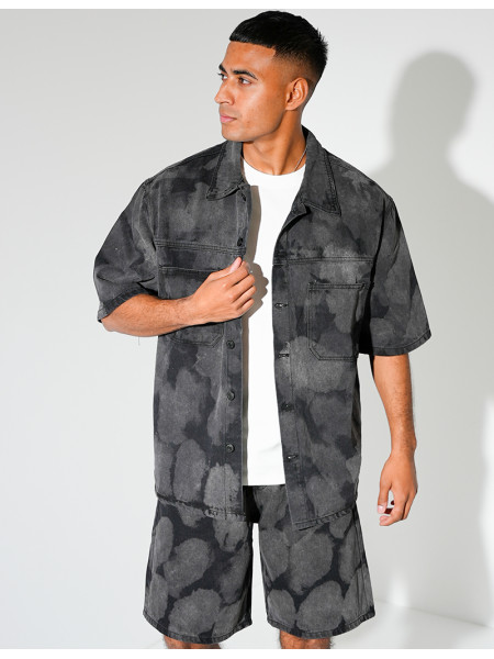 Ensemble en jeans short et chemise