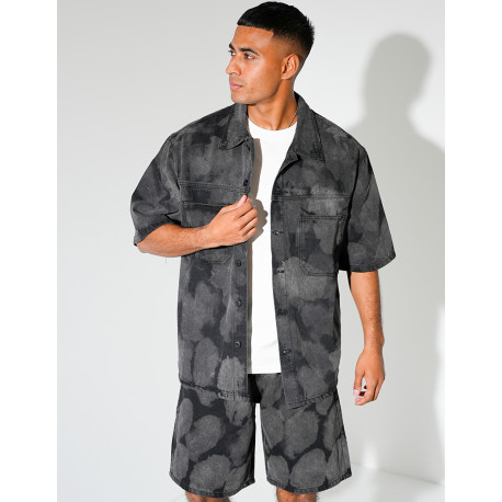 Ensemble en jeans short et chemise