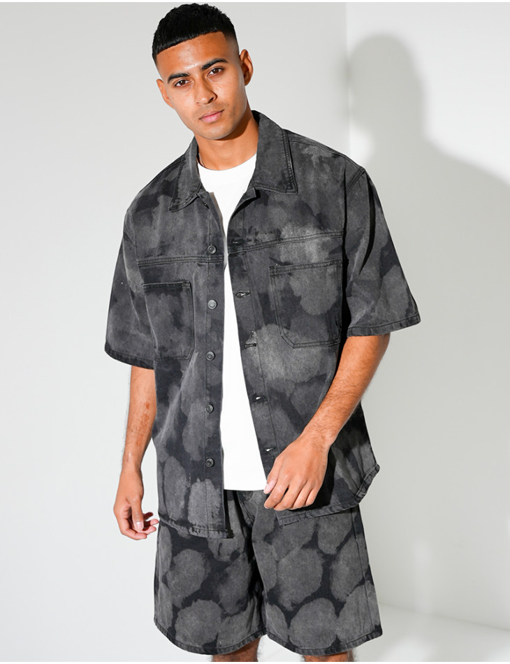 Ensemble en jeans short et chemise