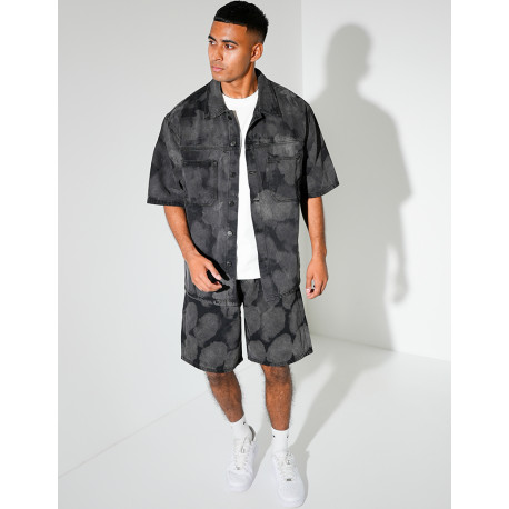 Ensemble en jeans short et chemise