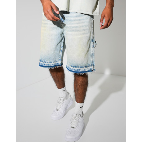 Short en jeans effet vintage